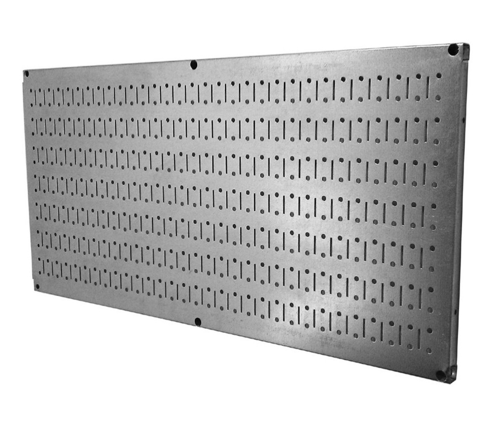 Wall Control Pegboard 16" x 32" Horizontal Galvanized Metal Pegboard Tool Panel