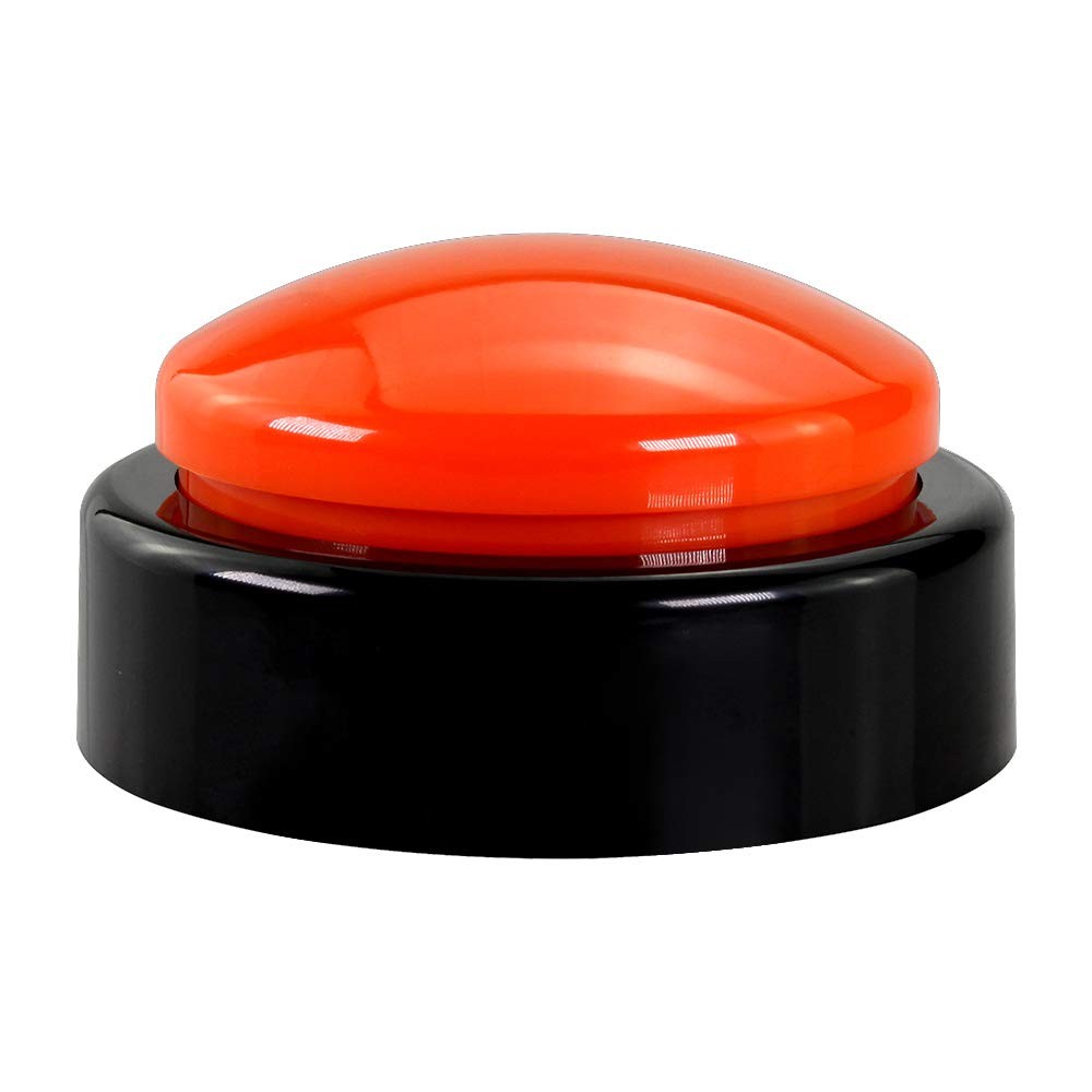 Big Button Timer - time Talking Clock for Blind, Date and Large, Orange+black
