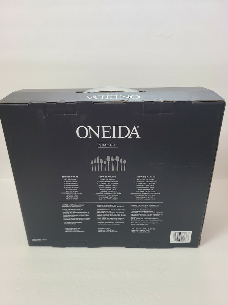 Oneida 65 Piece Stainless Steel Flatware Set
