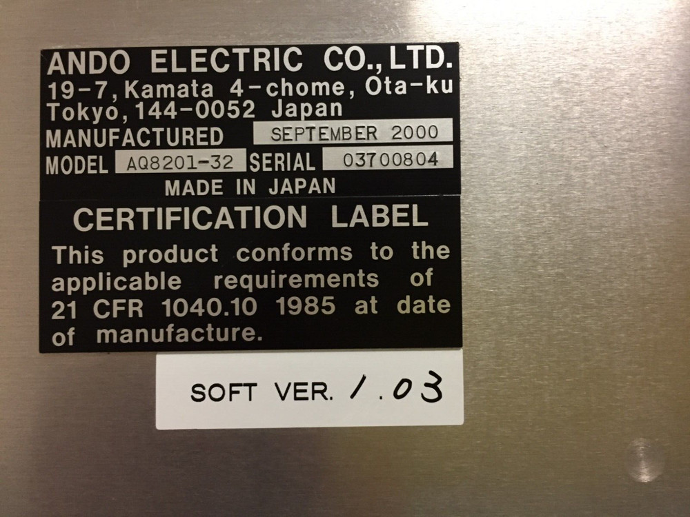 Ando AQ8201-32 Optical Attenuator Module