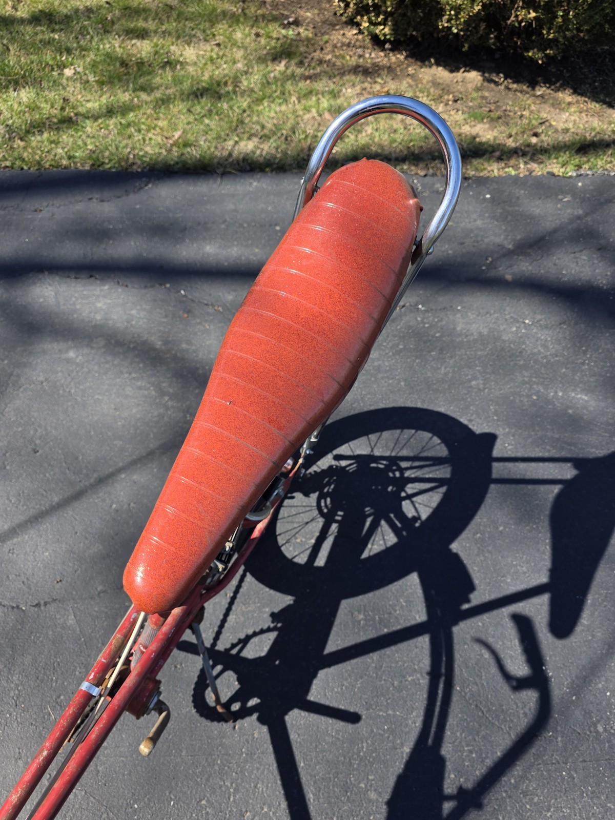 1969 Montgomery Wards Formula V original Survivor Flamboyant red 69 Muscle Bike