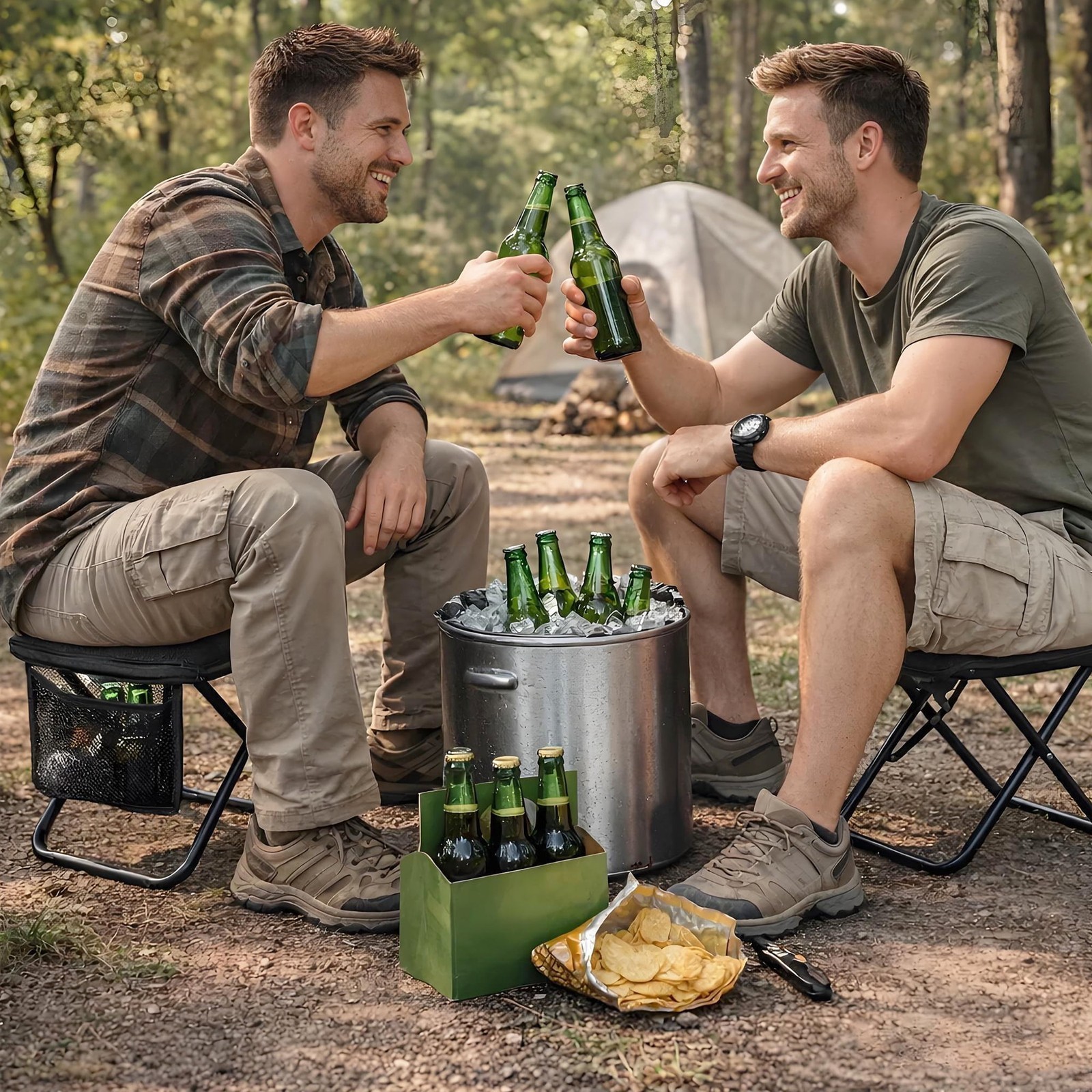 Foldable Camping Backpack Stool Portable Lightweight Collapsible Chair Travel