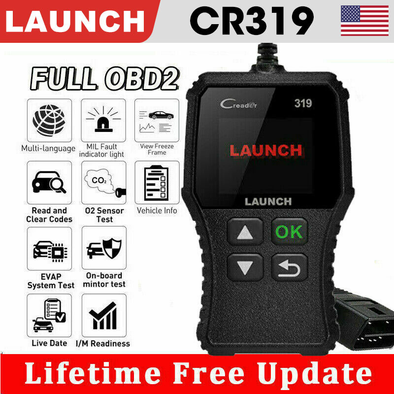 LAUNCH Automotive OBD2 Diagnostic Scanner Car Check Engine Light OBD Code Reader
