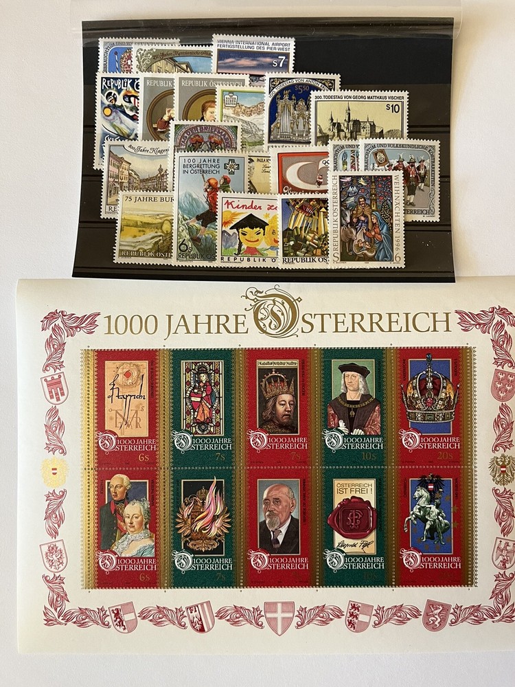 AUSTRIA - 1996 complete year set - MNH