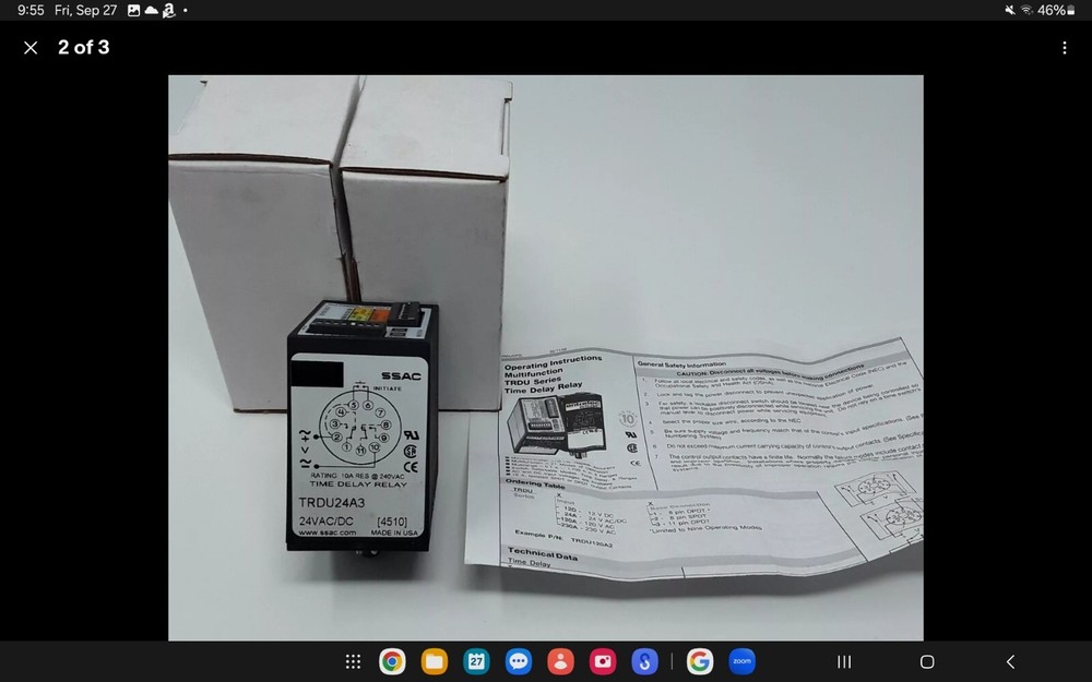 Littelfuse TRDU120A2 Multi-Function Time Delay Relay