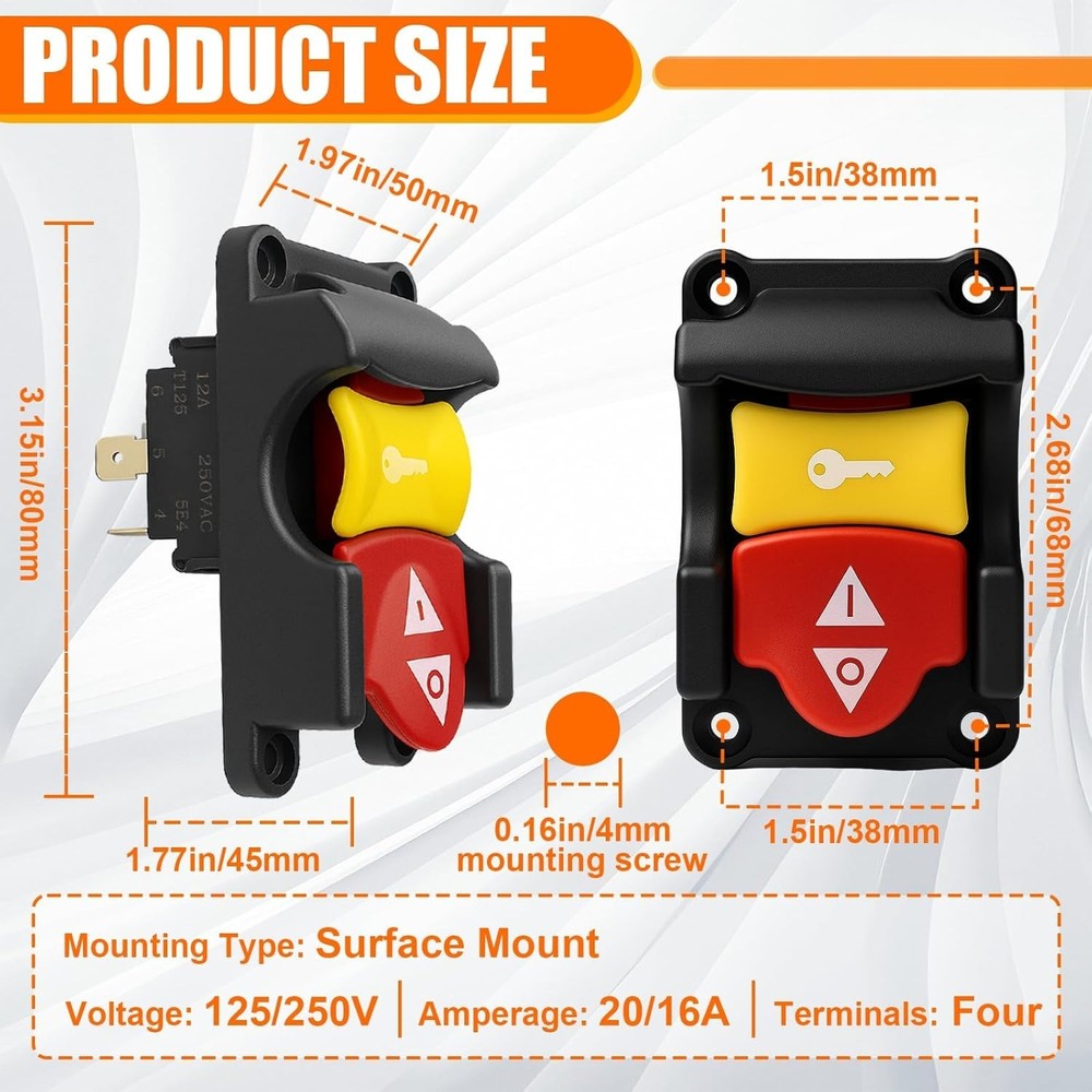 Table Saw Switch Replacement Compatible with Ryobi and Craftsman