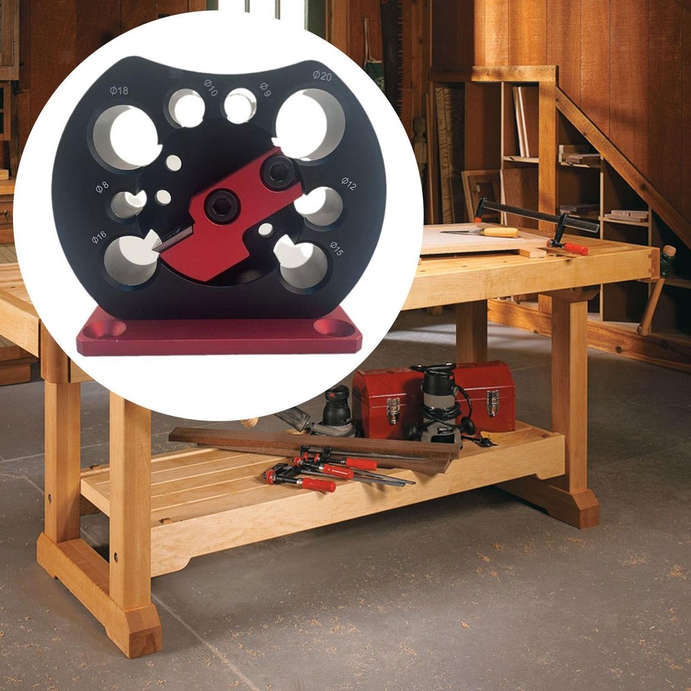 8 Holes Adjustable Dowel Maker Jig Kit Adjustable Dowel Maker Efficient Smoother