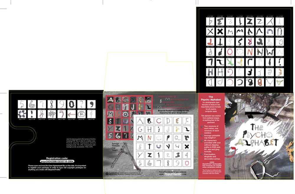 The Architectural, Neon, and Psycho Alphabets