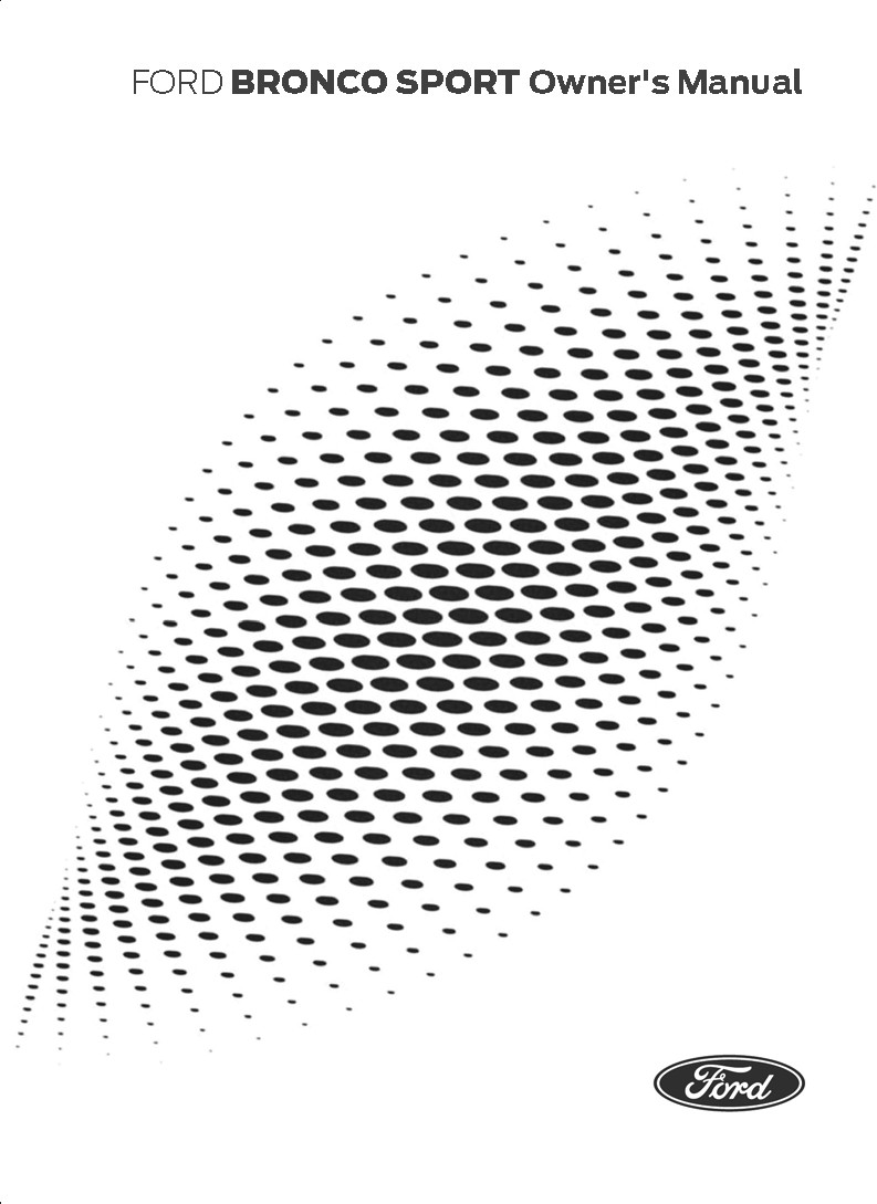 2025 Ford Bronco Sport Owners Manual User Guide