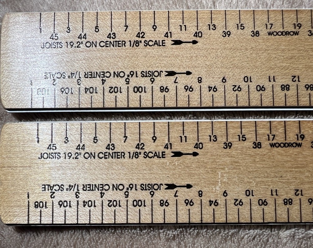 Drafting Architect 19in Ruler Carpenter Construction Advertising Ruler