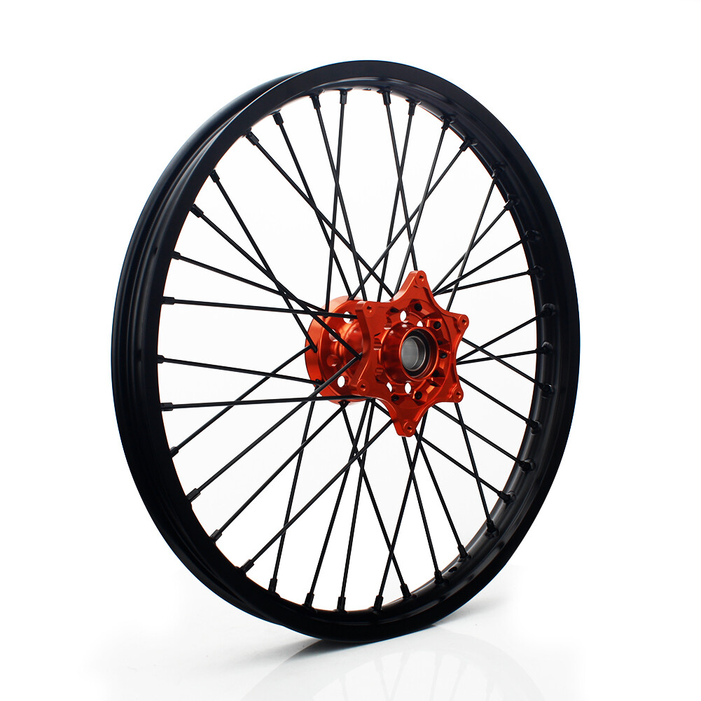 21'' 18'' Complete Wheels Set Orange Hub Rim 125-540 SX EXC SXF For HUSABERG 03+