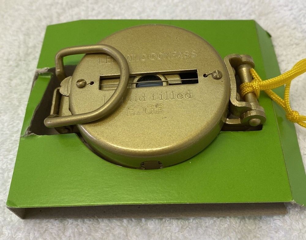 Lensatic Compass Model 14-829 With Box Excellent Condition & Box