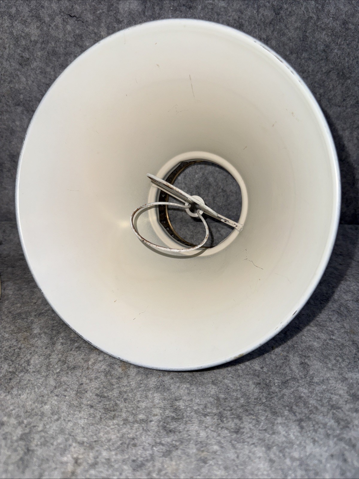 Vintage Tole Toleware Wall Sconce Hanging Metal Plug In Shade Works