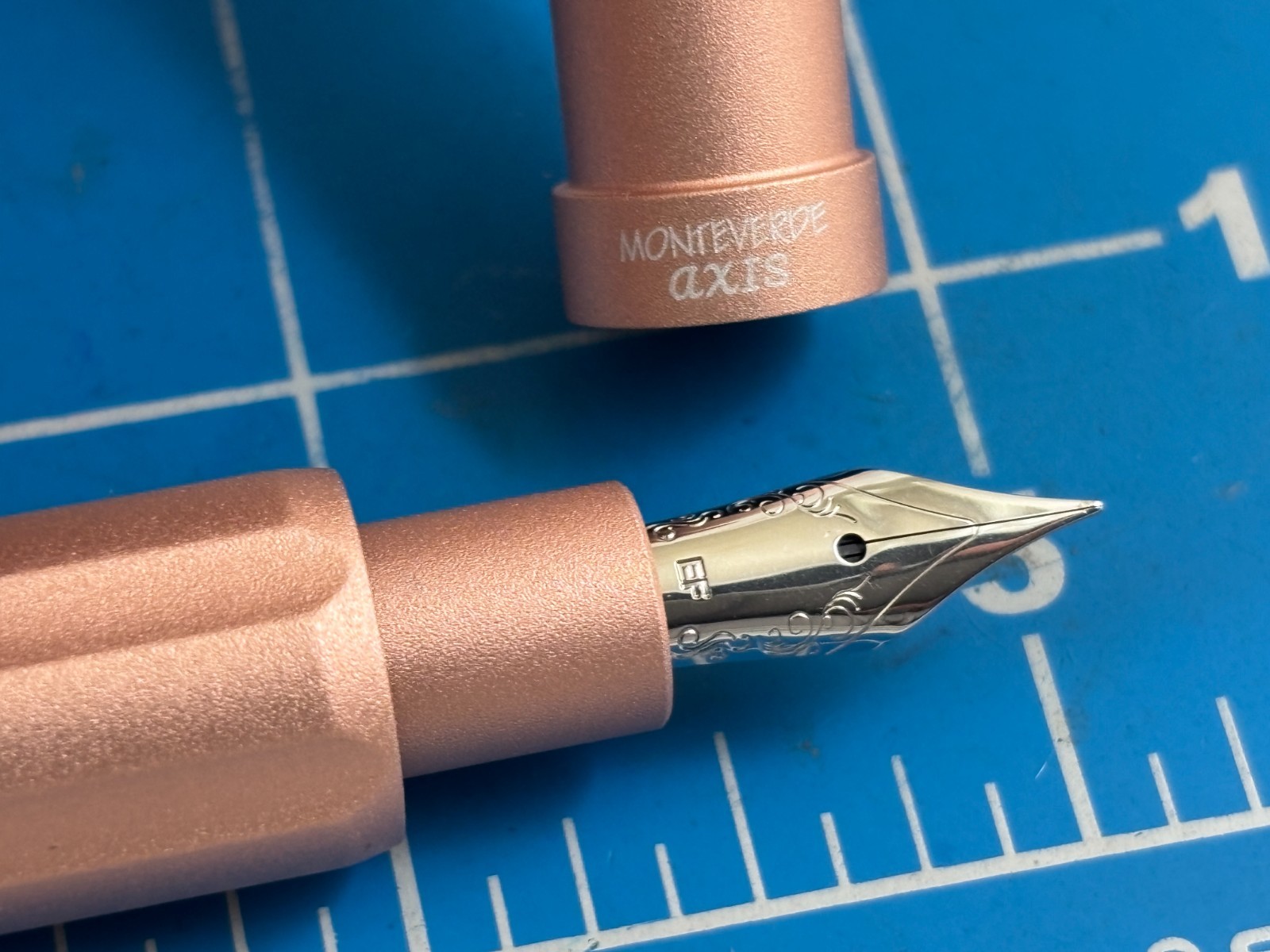 Judd's NEW Monteverde Axis Champagne Magnetic Fountain Pen w/Extra Fine Nib