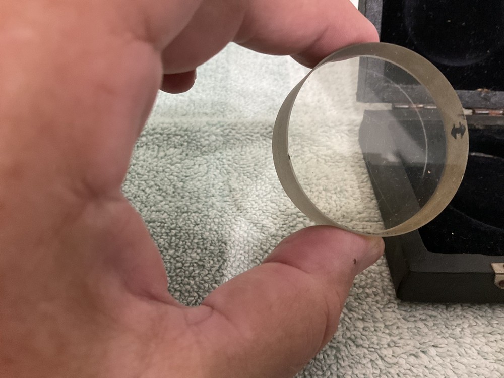 Acme Single Surface Optical Flat 2" dia. x 5/8" w/ nice old case