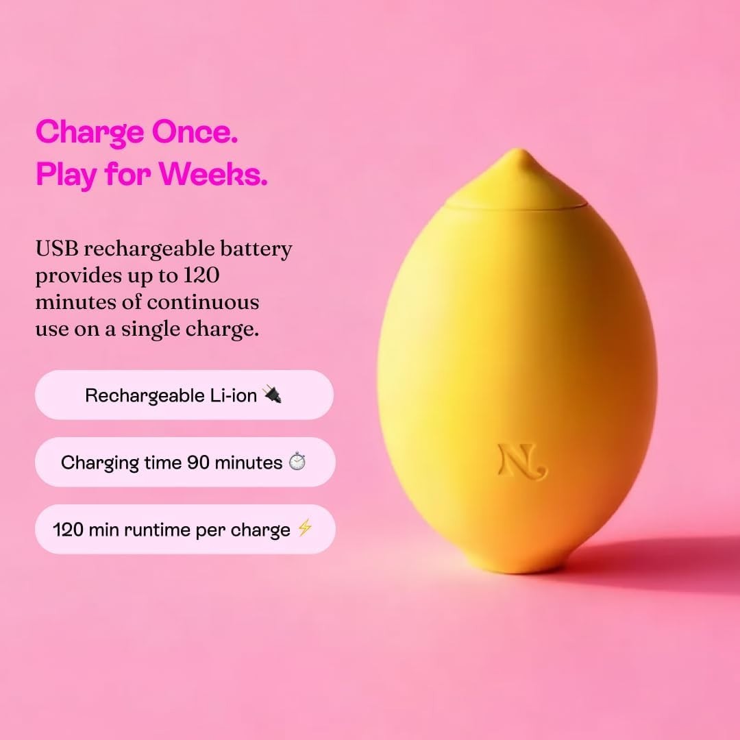 Hello Nancy Lemon Clitoral Sucker Vibrator with 12 Modes