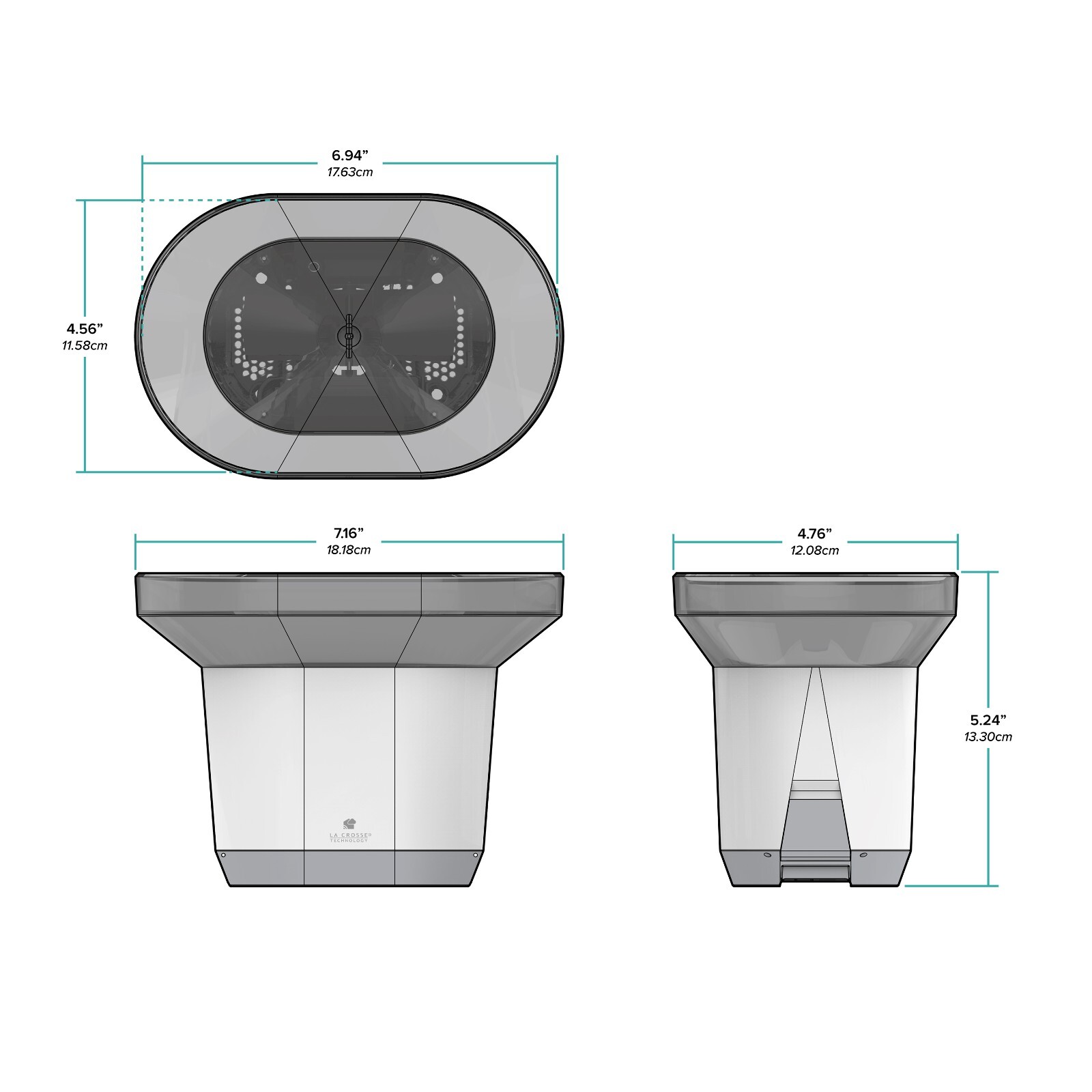 LTV-R3V2 La Crosse Technology View - Connected Wireless Rain Gauge Sensor