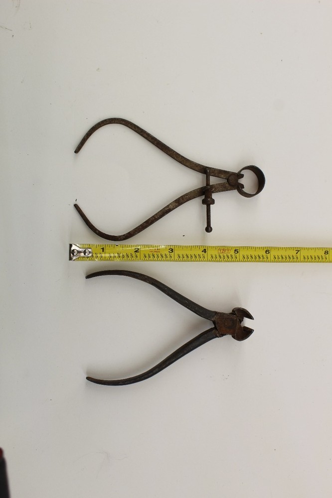 Antique Spring Caliper and End Cutting Nippers