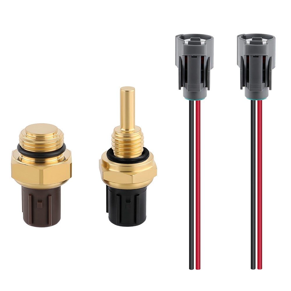 Cooling Fan Control Switch & Coolant Temperature Sensor with Wire Plug For Honda