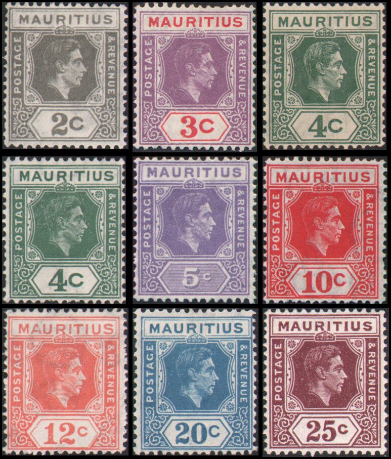 Mauritius #180//194 MH