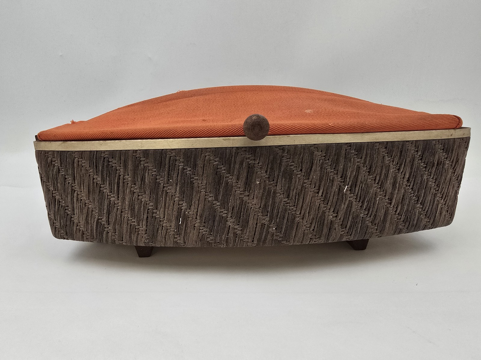 Vintage Salton Hotray WB-5 Bread Bun Warmer Orange Cover Original MCM