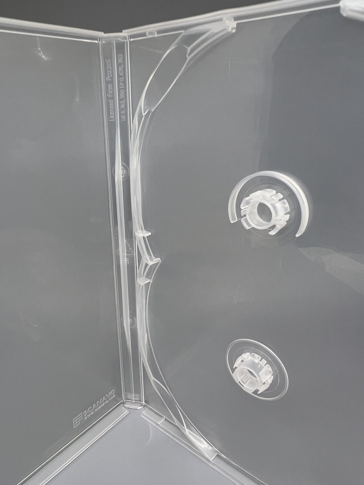 5 Top Quality Original Scanavo 14mm Double (2) DVD Case, Clear, DVD2/ONET.14MM