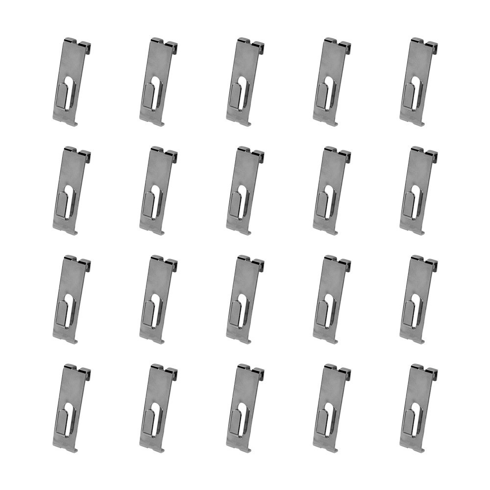 20 PCS Gridwall Utility Hook Grid wall Panel Display Picture Notch Chrome