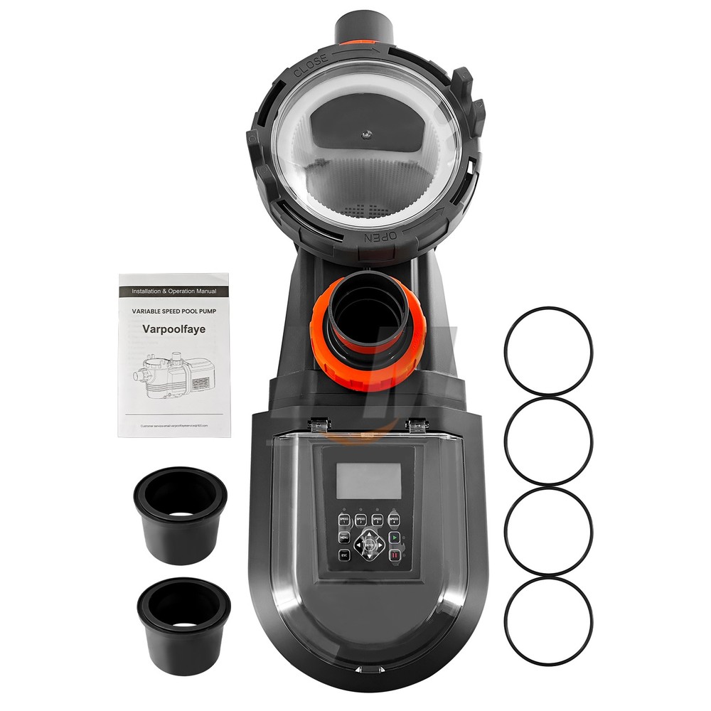 For Inground Pool 2.5HP Variable Speed High Flow Pump 10567GPH Energy Efficient