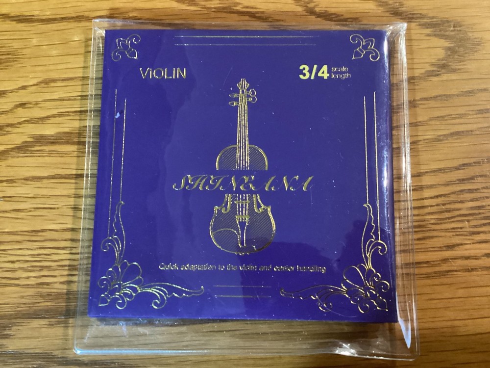 Shineana's Violin Strings 3/4 Scale Length - New