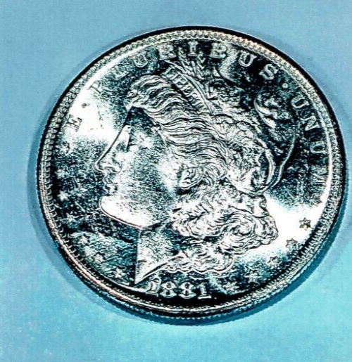 1881-S MORGAN GEM SEMI PROOF LIKE