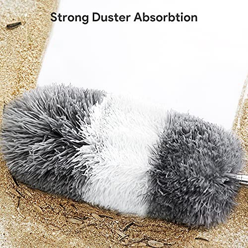 Microfiber Feather Duster,PCS Reusable Bendable Washable Cobweb Duster with 7