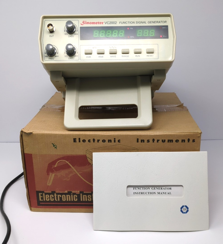 VICTOR Sinometer VC2002 Function Signal Generator  5 Digits with Manual
