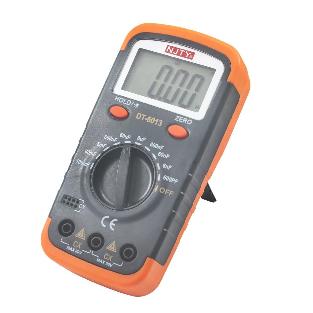 DT6013 Digital Capacitor Meter, 6000 Counts Capacitance Tester Large Mutil