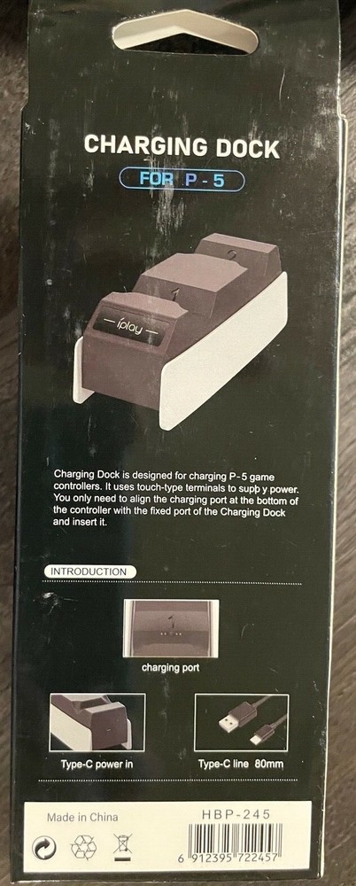 PS5 Wireless Controller Charger Dock Dual Type-C Charging Station