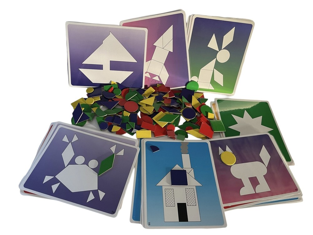 Educational Shapes With Patten Puzzles