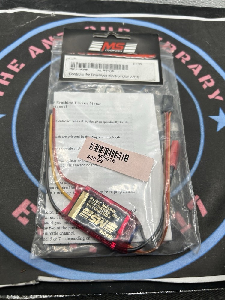 MS Composit. Controller For Brushless Electromotor. 22/16. MS016