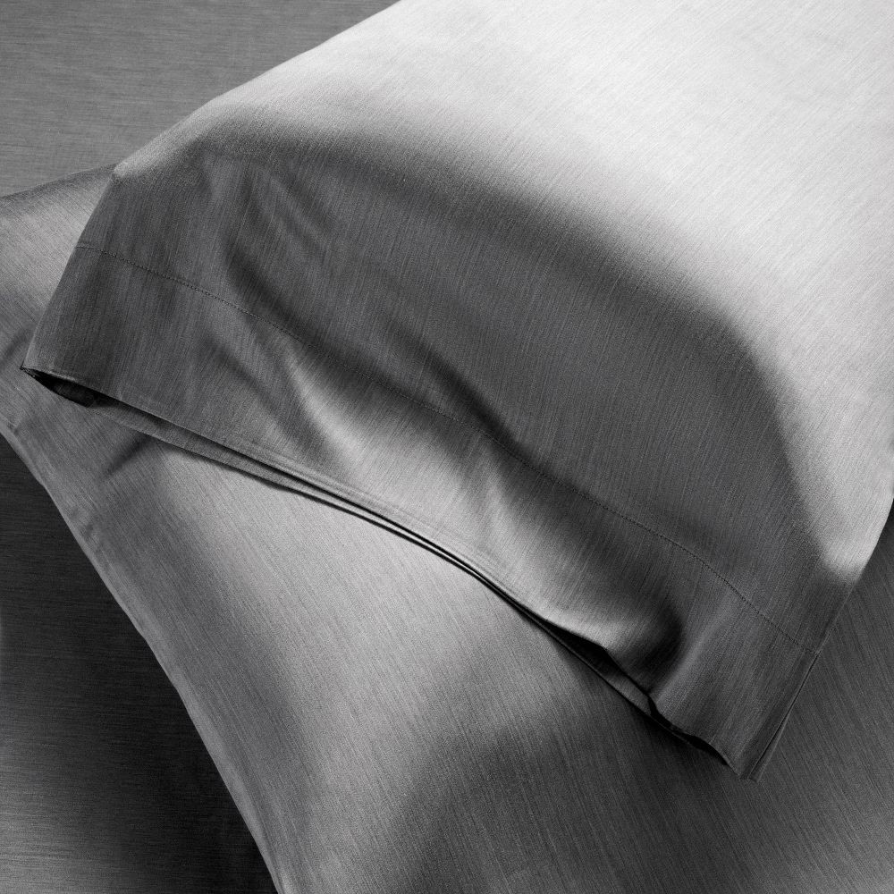 King 400 Thread Count Rayon from Bamboo Sheet Set Dark Gray -