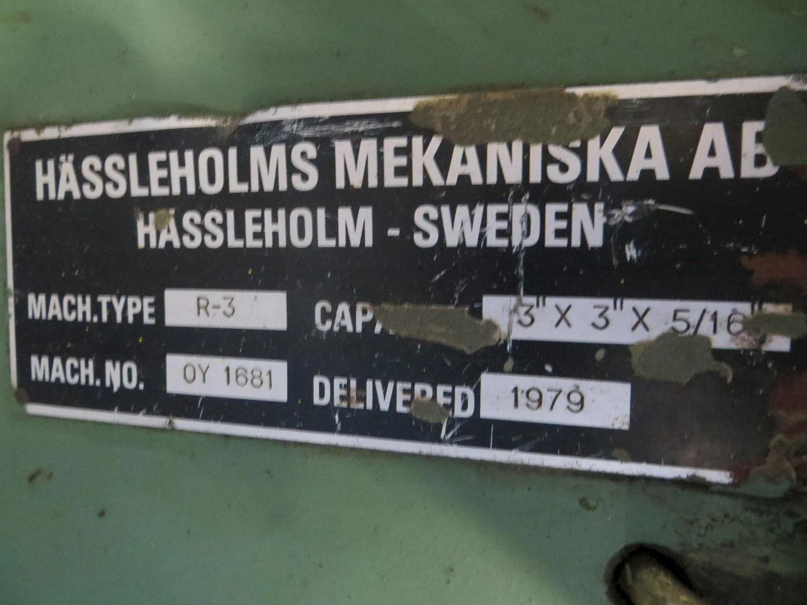 5/16" x 3" x 3" Roundo Hydraulic Angle Bending Roll, Model R3 w/ Pipe Tooling