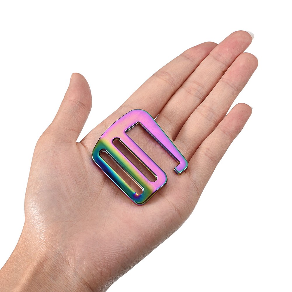 1.26" Webbing Release G Hook Buckle Adjuster for Backpack Strap, 2Pcs Multicolor