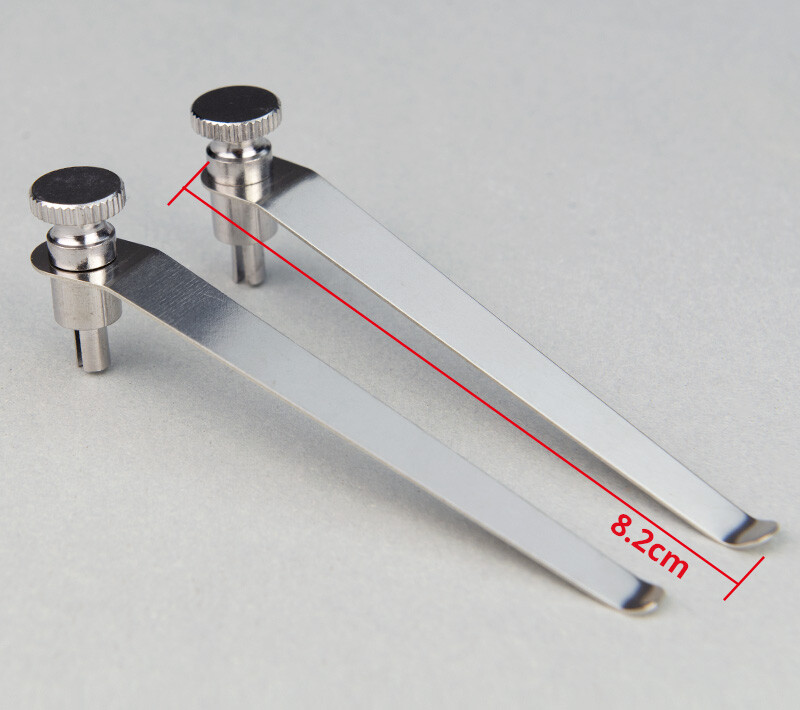 A Pair Biological Stereo Microscope Working Stage Specimen Presser Slice Clips