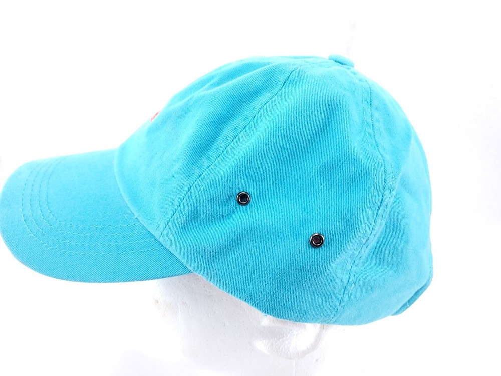 Peter Millar Hat Cap Strap back Golf Adjustable Embroidered Logo Turquoise
