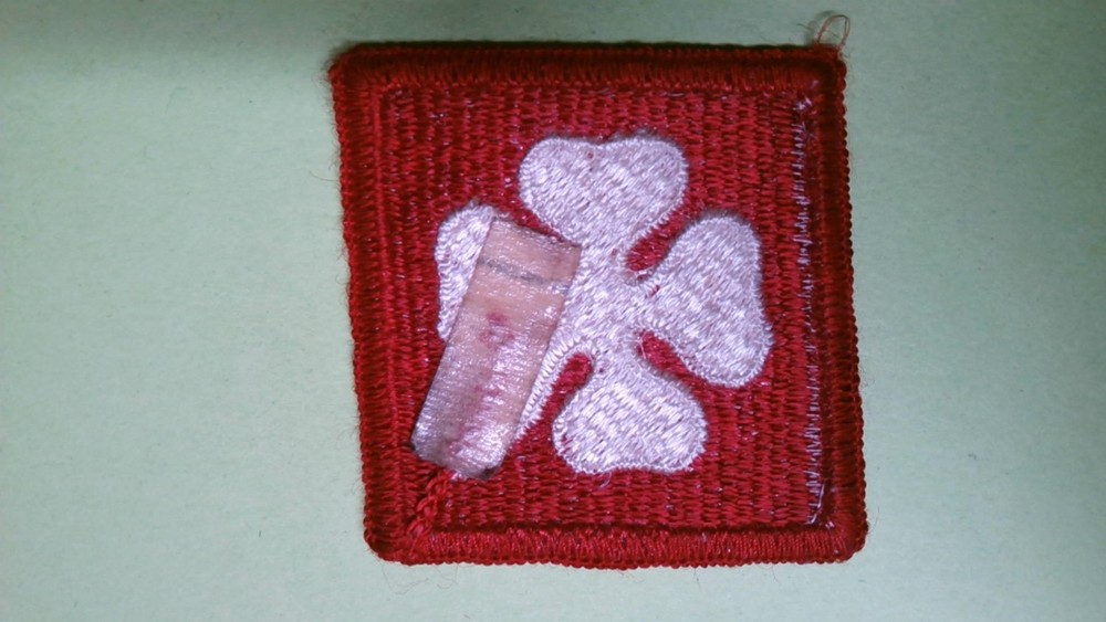 MILITARY PATCH SEW ON COLORED US ARMY 4TH ARMY