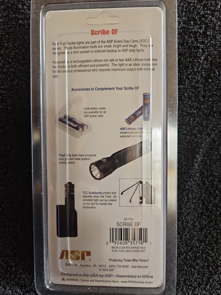 ASP 35750 Scribe Duel Fuel Flashlight