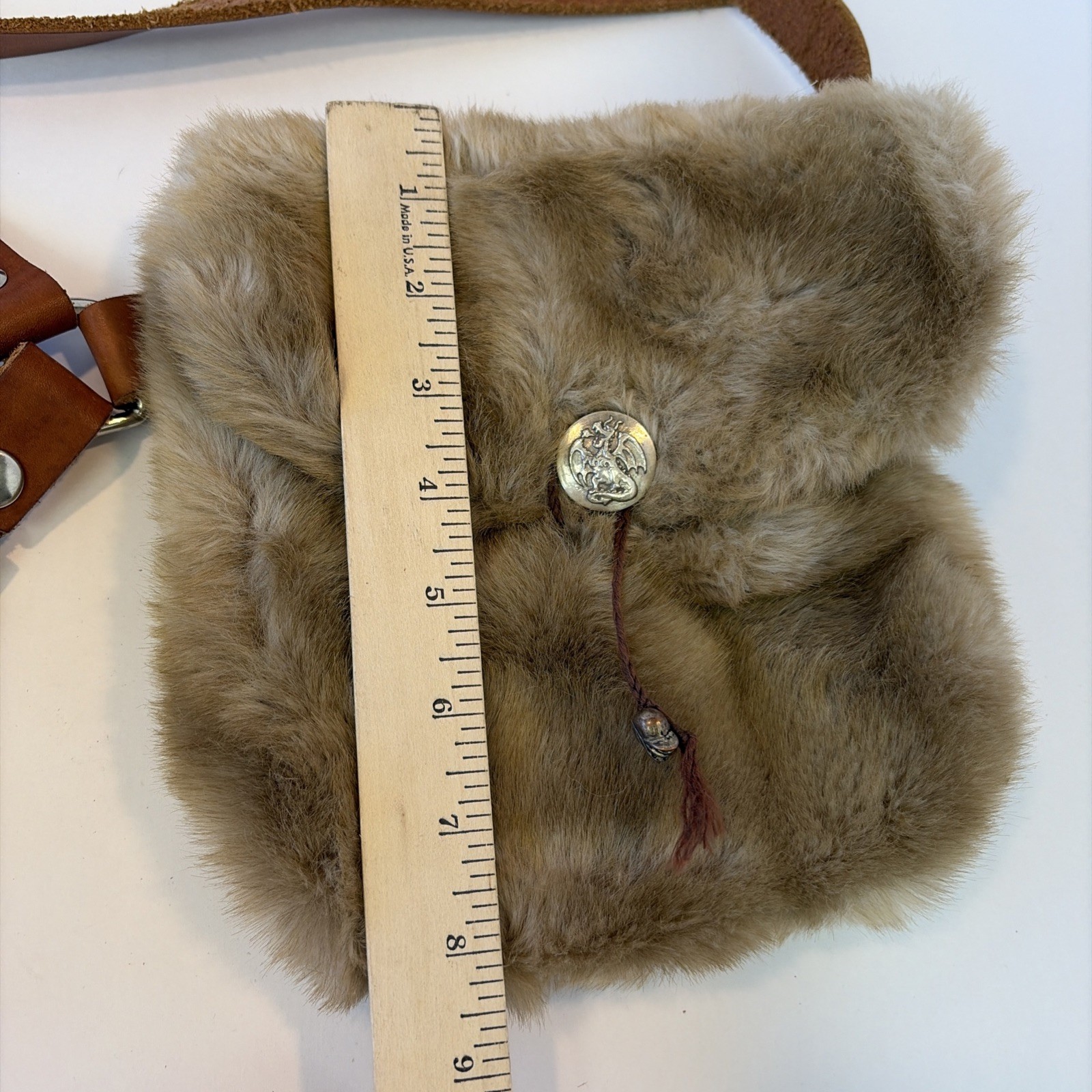 Renaissance Medieval Leather XXL Belt Fur/leatherPurse Stein Bag Handmade C Pics