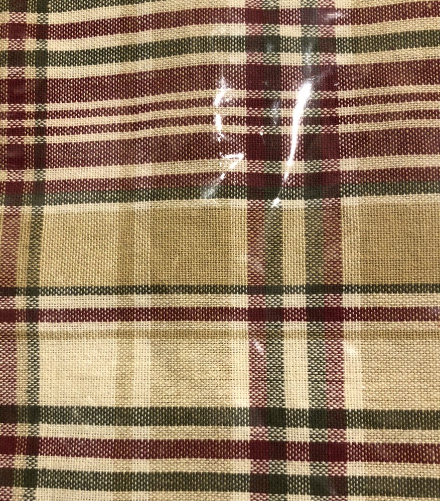 Table Runner Fall Plaid 17x36 Brand New - 2 Pack