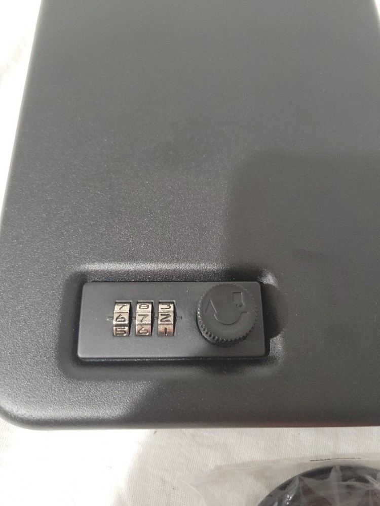 AmazonBasics Portable Security Case Lock Box Safe, Combi Lock, No BOX