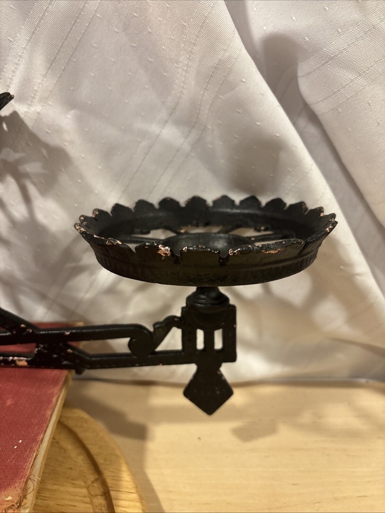 Antique Victorian Double Wall Cast Iron Sconce