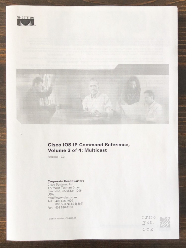 Cisco Systems - Cisco IOS IP Command Reference, Volume 3: Multicast (2003)