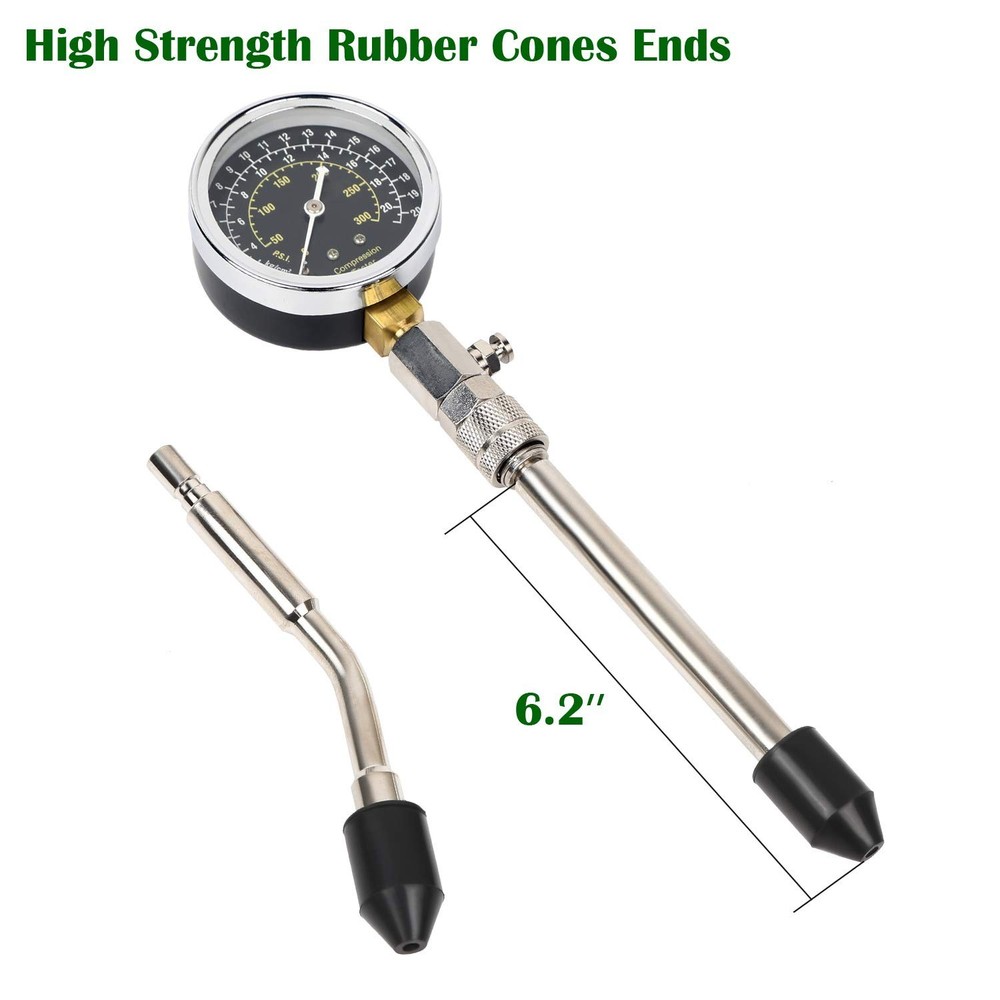 Petrol Engine Cylinder Compression Tester Kit - 8pcs