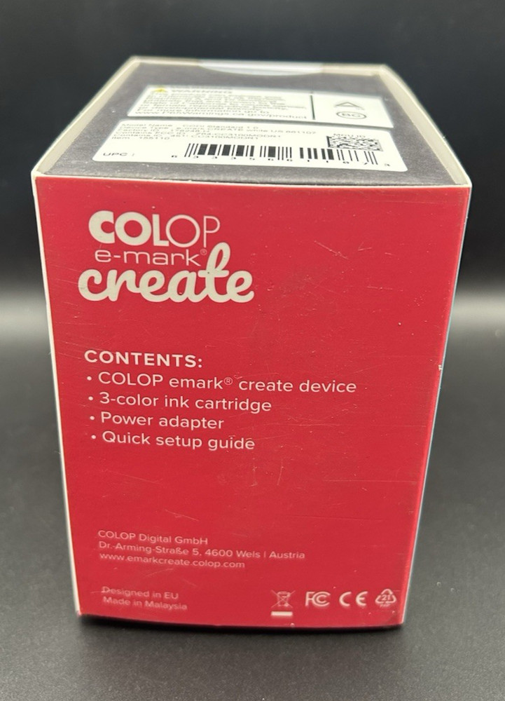 We R Memory Keepers COLOP E-mark Create Wireless Portable Handheld Printer NEW